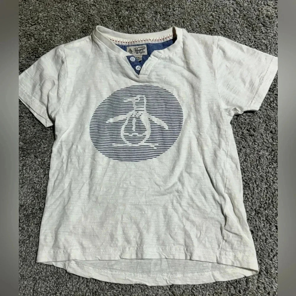 Boys Size 7 Lot 1 White Penguin Shirt, Tommy Hilfiger & Jumping Bean Shorts 7x - Picture 4 of 8